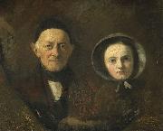 Therese Schwartze Portrait of Johann Joseph Hermann and Ida Schwartze oil painting picture wholesale